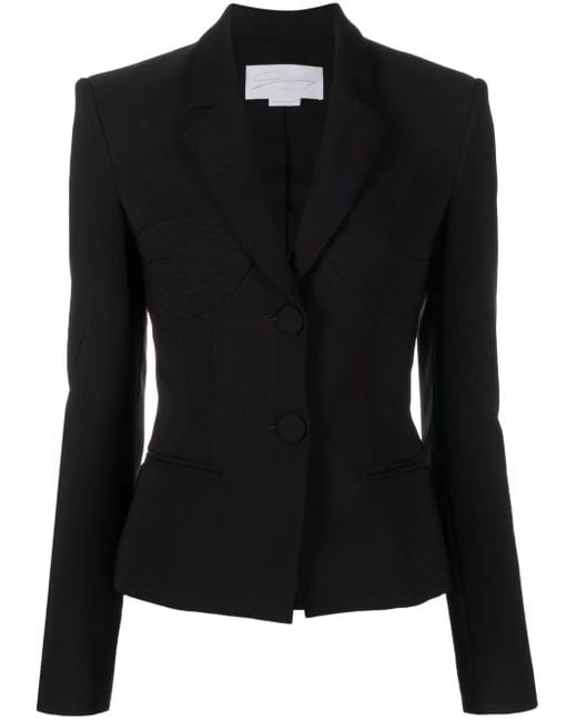 Blazer de vestir con botones Genny de color Black