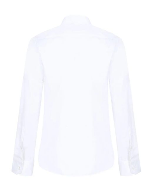 Vivienne Westwood White Orb-Embellished Cotton-Blend Shirt for men
