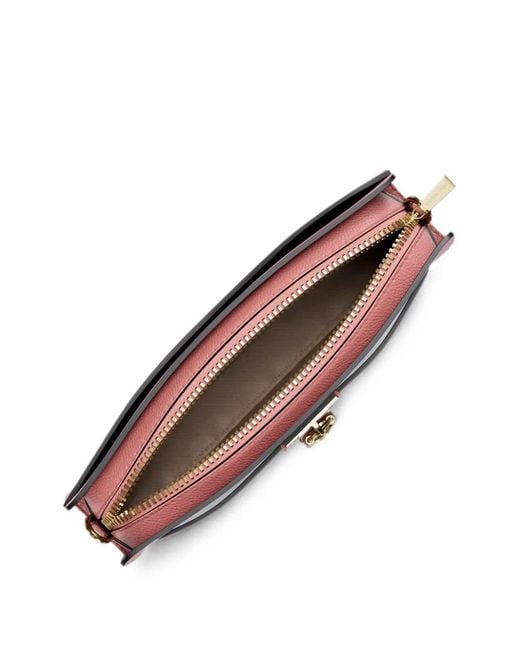 Michael Kors Pink Extra Small Hamilton Moderne Padlock-Detail Crossbody Bag