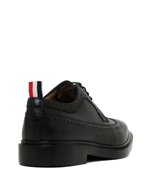 Thom Browne Black Rubber Sole Brogue for men