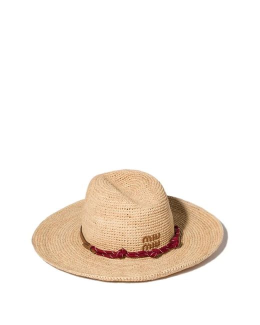 Cappello di Miu Miu in Natural