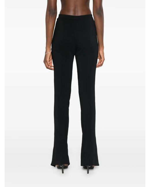Mugler Black Stretch Trousers