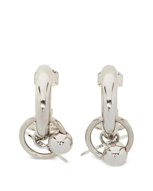 Justine Clenquet White Isa Earrings