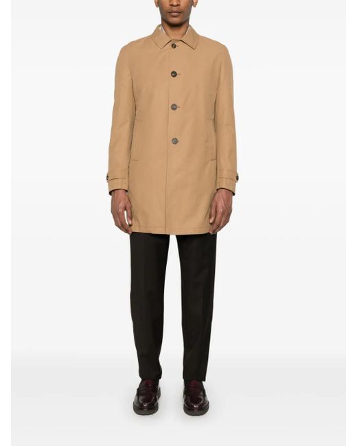 Tagliatore Natural Single-Breasted Coat for men