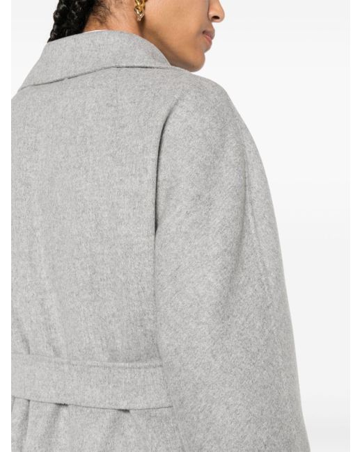 Wool midi coat di Max Mara in Gray