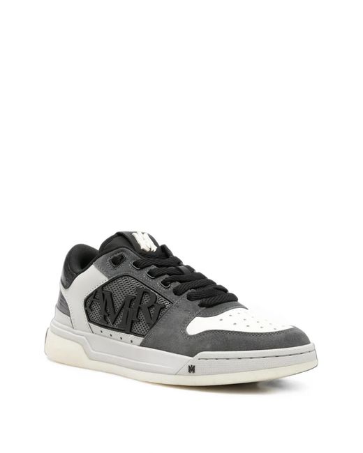 Amiri White Panelled Logo-Patch Sneakers for men