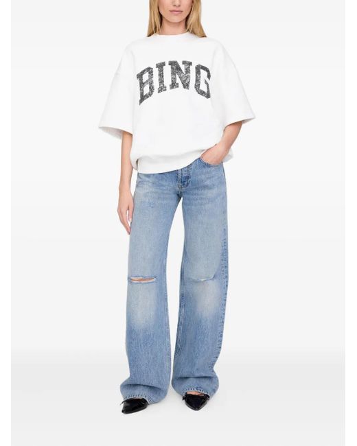 Anine Bing White Jay T-Shirt