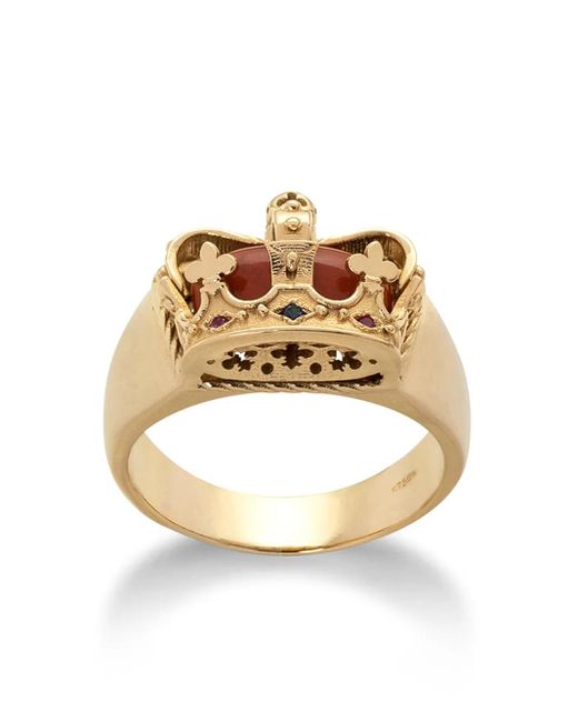 Bague Royal En Jaune 18 Carats, Jaspe, Rubis Et Saphir Bleu Dolce & Gabbana pour homme en coloris Metallic
