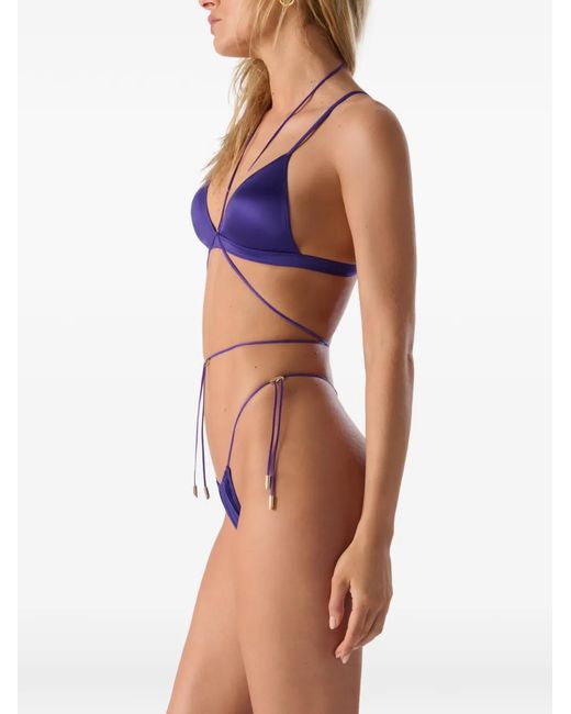 Maison Close Glow Triangel Bikinitop in het Purple