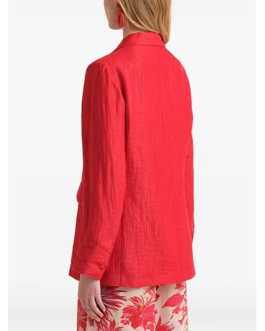 Maliparmi Red Long-Sleeves Blazer