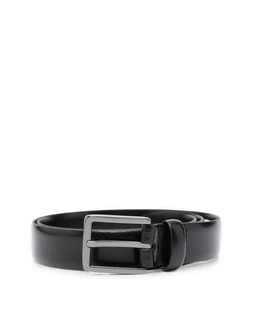 Karl Lagerfeld Black Buckle-Fastening Belt for men