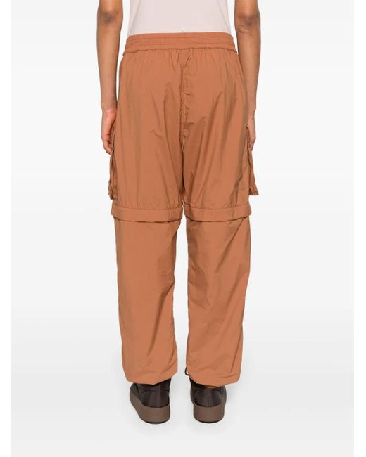 Moncler Orange Ripstop Zip-Off Cargo Trousers