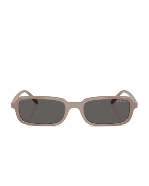 Vogue Eyewear Gray Square-Frame Sunglasses