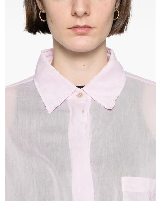 Camicia Semi Trasparente di Forte Forte in Pink