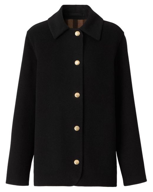 Burberry Black Single-breasted Wool Jacket