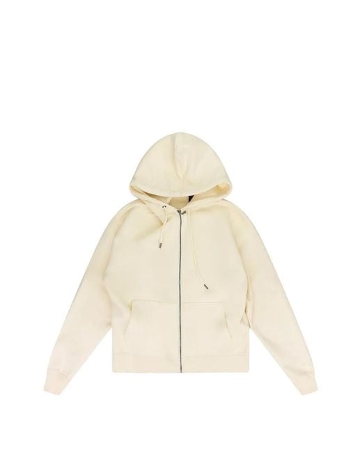 Sinclair White Hoodie À Fermeture Zippée for men