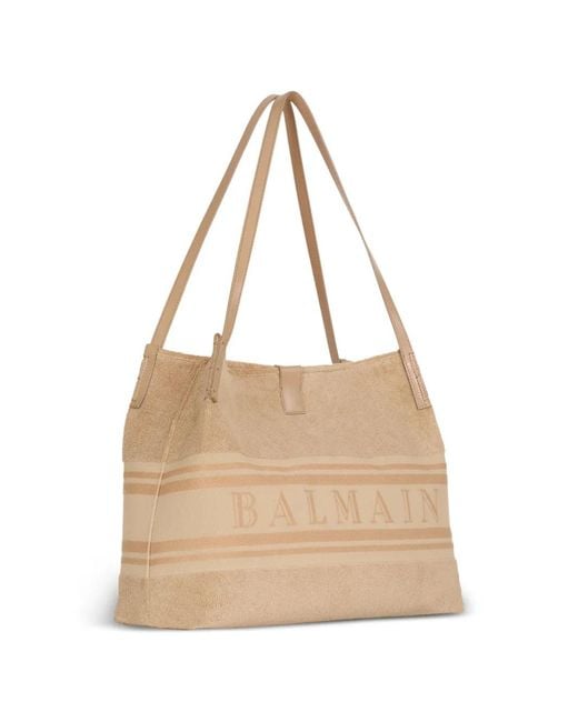 Balmain Natural Medium Release Tote Bag