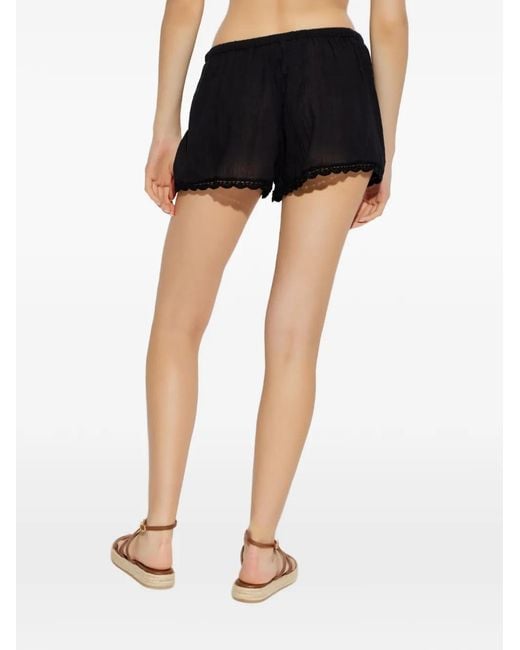 Ulla Johnson Black Aran Shorts