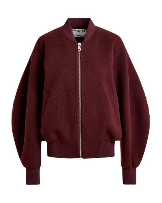 Essentiel Antwerp Red Jacke mit Ballonärmeln