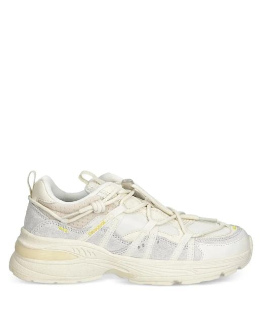 Desigual White Lace-Up Low-Top Sneakers