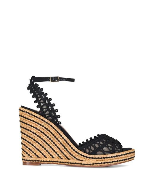 Aquazzura Metallic Braided Nappa Espadrilles