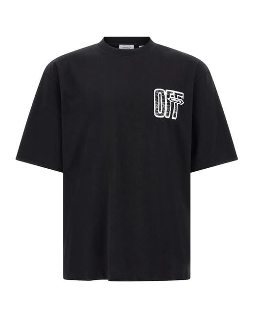 Off-White c/o Virgil Abloh Black Motion Arrow Skate T-Shirt for men