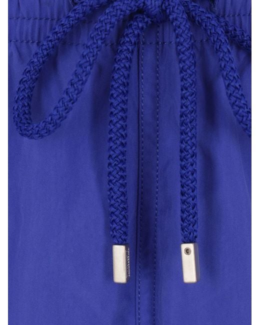 Vilebrequin Blue Logo-Patch Swim Shorts for men