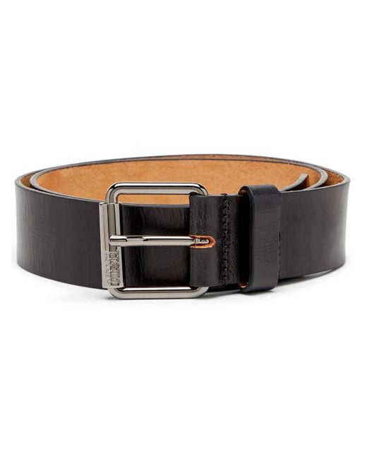 DIESEL Black B-Flag Belt for men