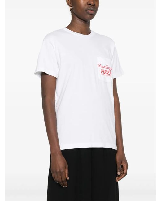Local Authority White Slogan-Print T-Shirt