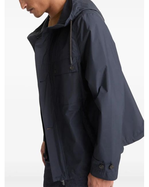 Yves Salomon Blue Waterproof Jacket for men