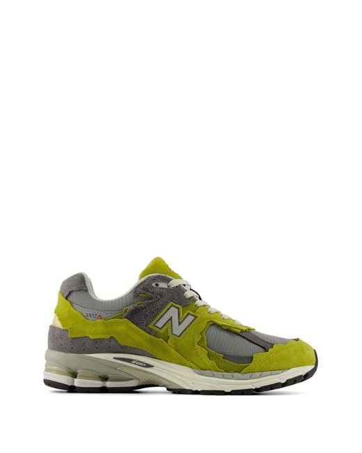 New Balance Green 2002R Cushioned Suede Sneakers