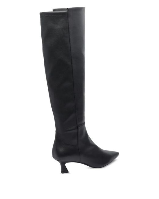 Stuart Weitzman Black 5050 Vinnie Boot 50 Pointed-Toe Boots