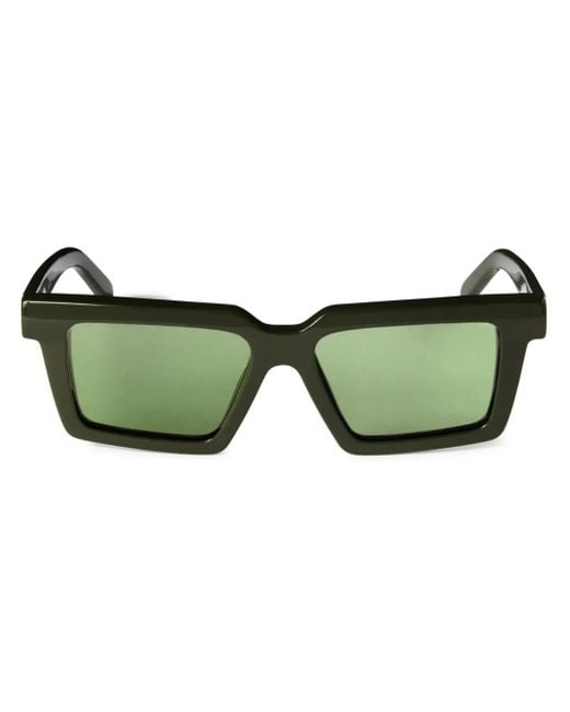 Off-White c/o Virgil Abloh Green Square Shape Sunglasses