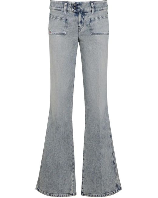 デニム・ジーパン Diesel D-Hush 5-Pocket Jeans Women's Bootcut Jeans | Black/Dark grey | Diesel D-Hush
