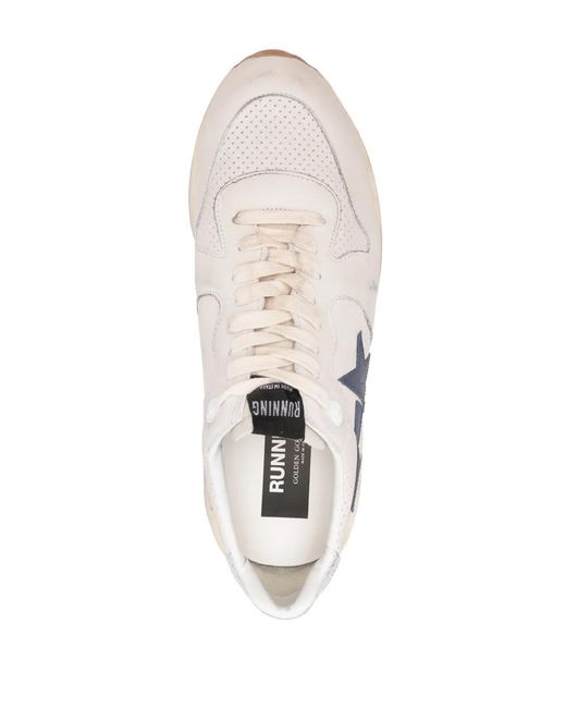 Golden Goose Deluxe Brand White Running Sole Sneakers for men