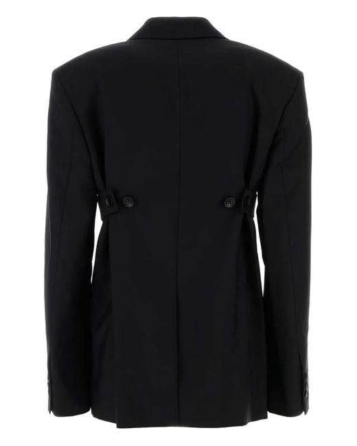 Alexander Wang Black Single-Breasted Blazer