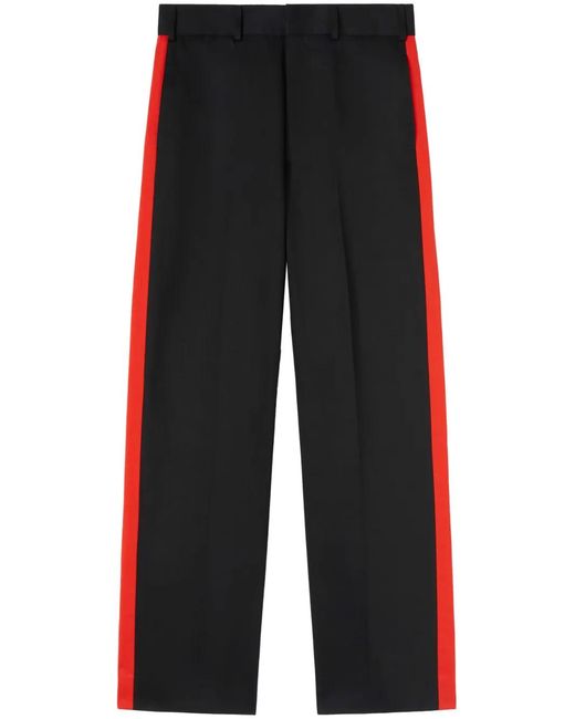 Palm Angels Black X Haas Moneygram Racing Stripe-Detail Trousers