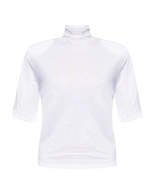 Jacquemus White High-Neck Top