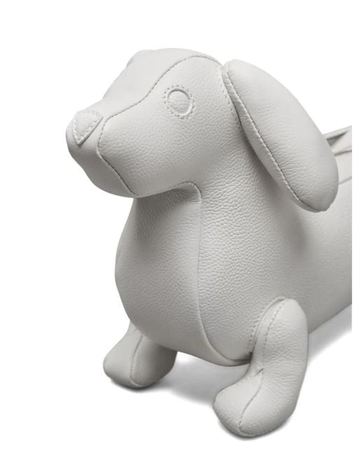 Thom Browne White Hector Leather Shoulder Bag