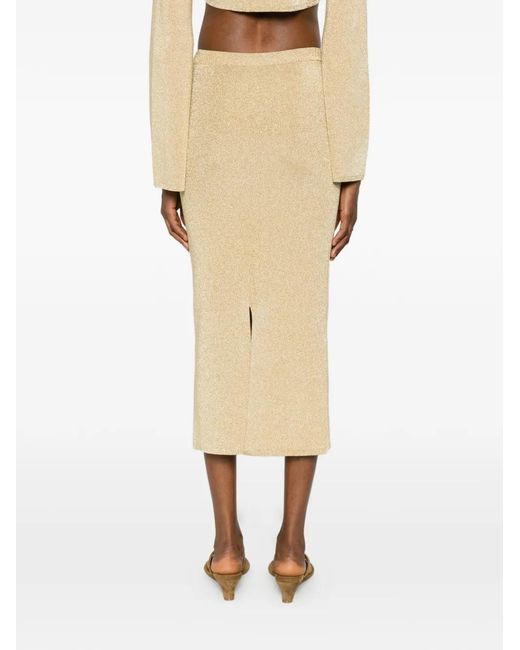 Leslie Amon Natural Jupe Sun En Maille