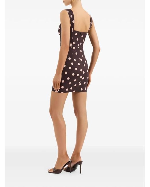Rebecca Vallance Brown Dress Polka Dot