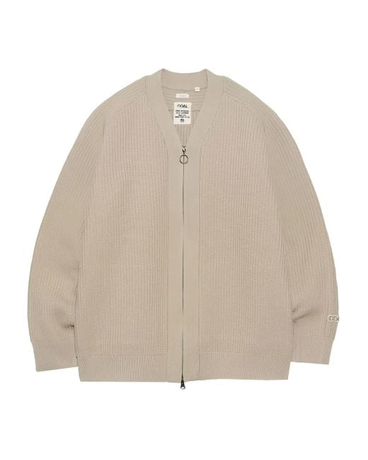 メンズ Nanamica ジップアップ カーディガン Natural