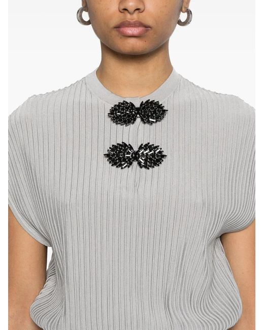 Emporio Armani Gray Midi Dress