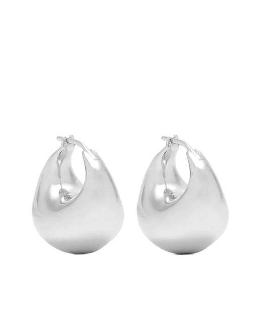 Créoles À Design Biseauté Missoma en coloris White