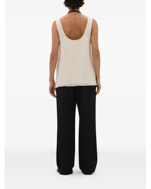 A.Emery Natural Sloane Frayed Top