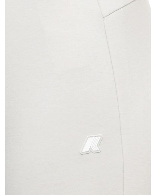K-Way Flared Broek in het White