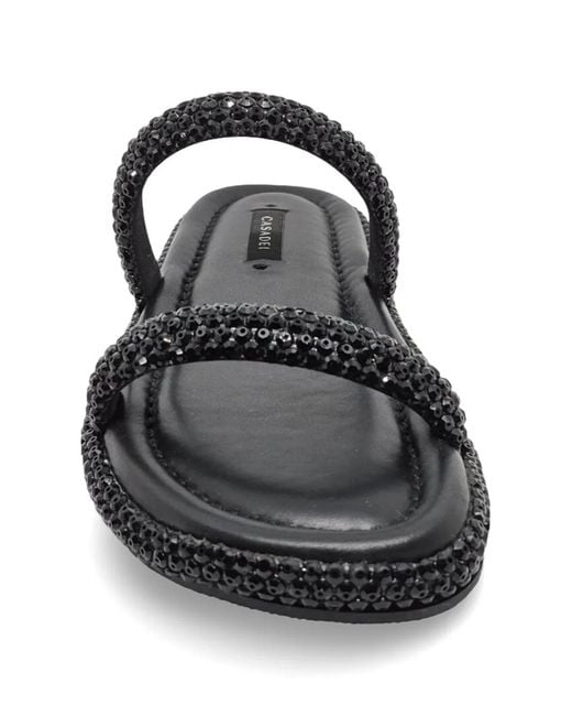 Casadei Black Sirio Flat Sandals