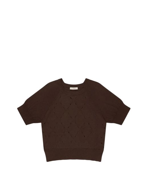 Zanone Brown Cotton Sweater