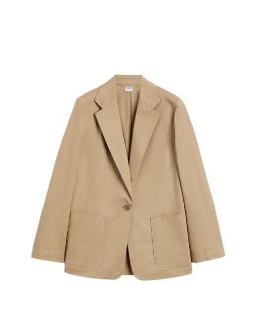Blazer Con Botones Aspesi de color Natural
