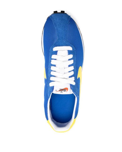 Nike Blue Mesh Suede Low-Top Sneakers